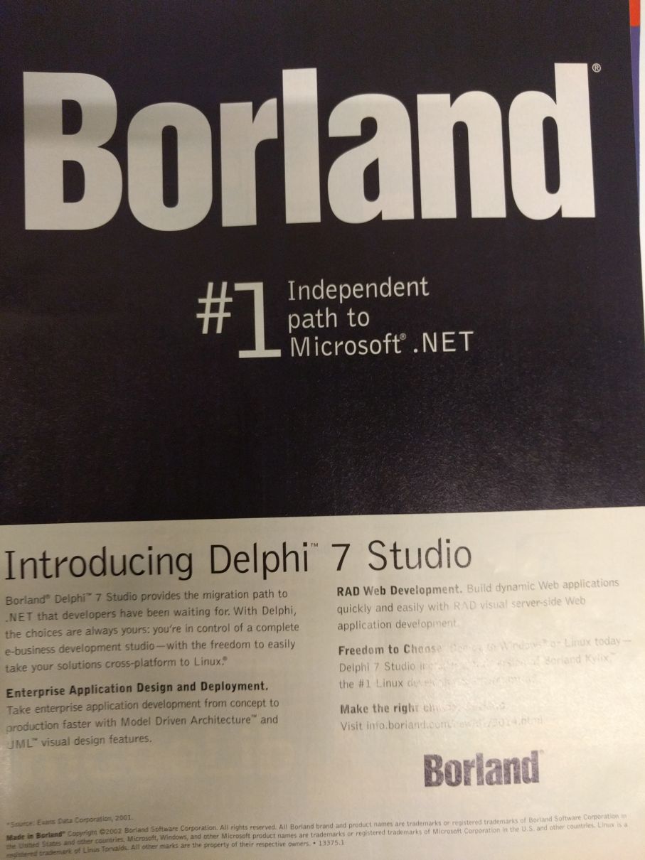 Borland Delphi 7.0 Entreprise FR Serial Key