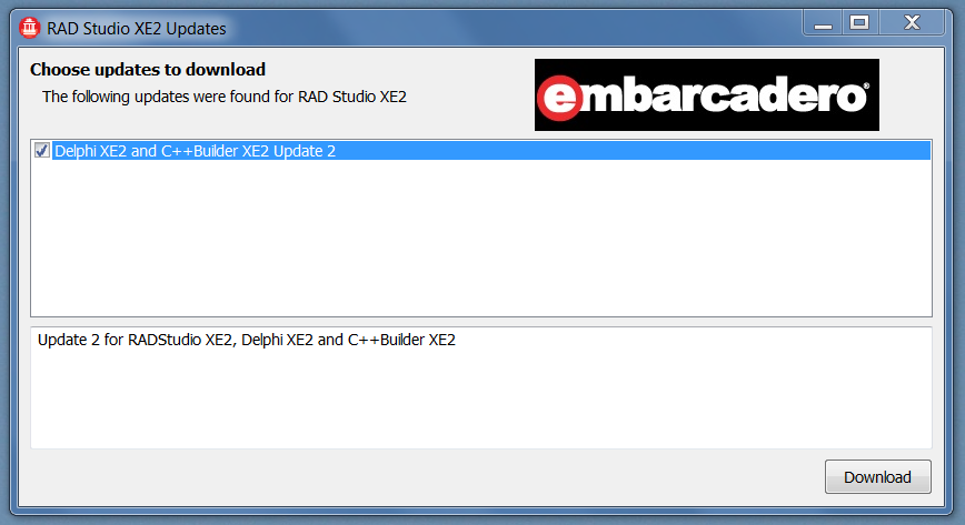 delphi xe2 update 4